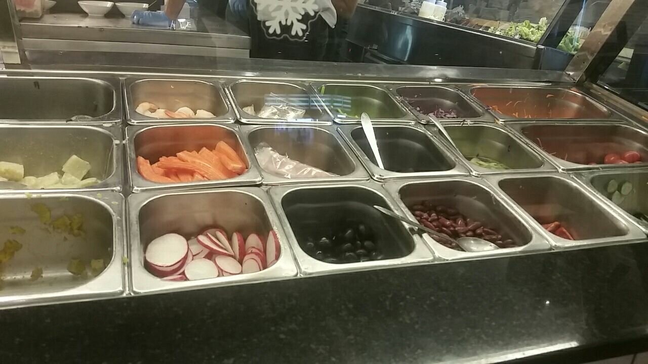 Some of the selection at The Salad Concept.