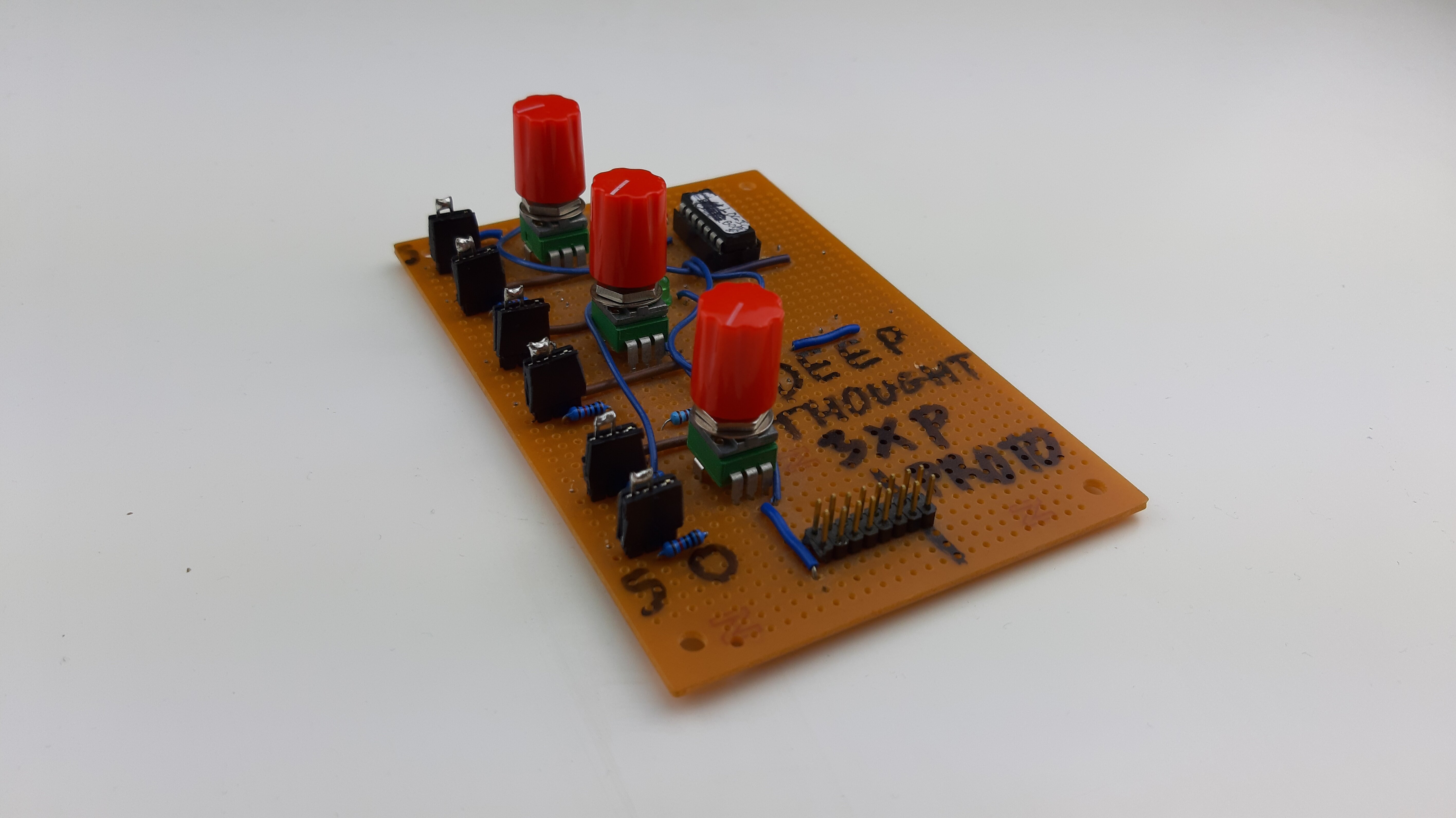 The Deep Thought prototype board used to test Logic Bomb.