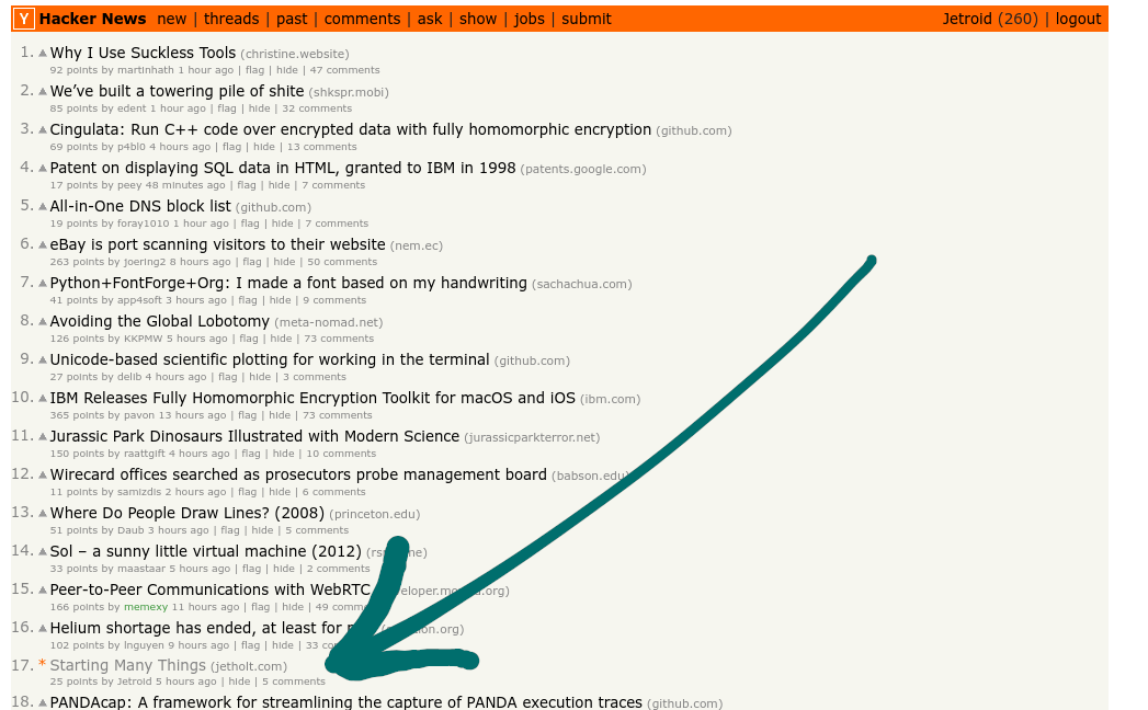 Wow I'm on the front page of Hacker News